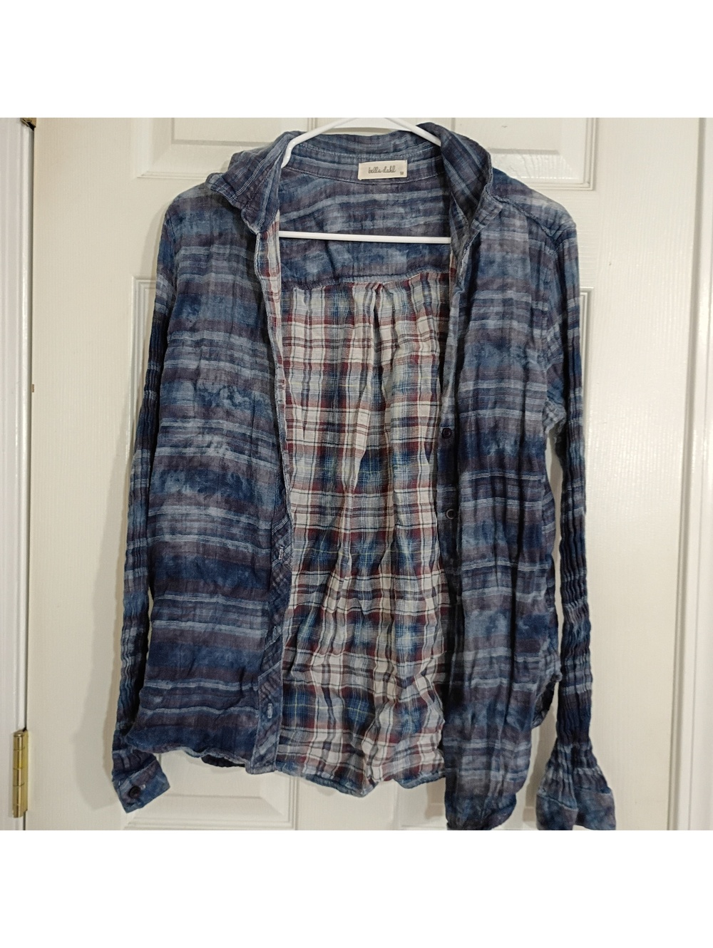 Bella Dahl Medium Blue Striped Button-Up Shirt